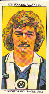 Anthony Kenworthy Sheffield United 1978/79 the SUN Soccercards #642